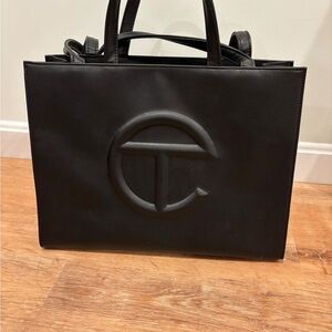 Telfar Medium Black Shopper